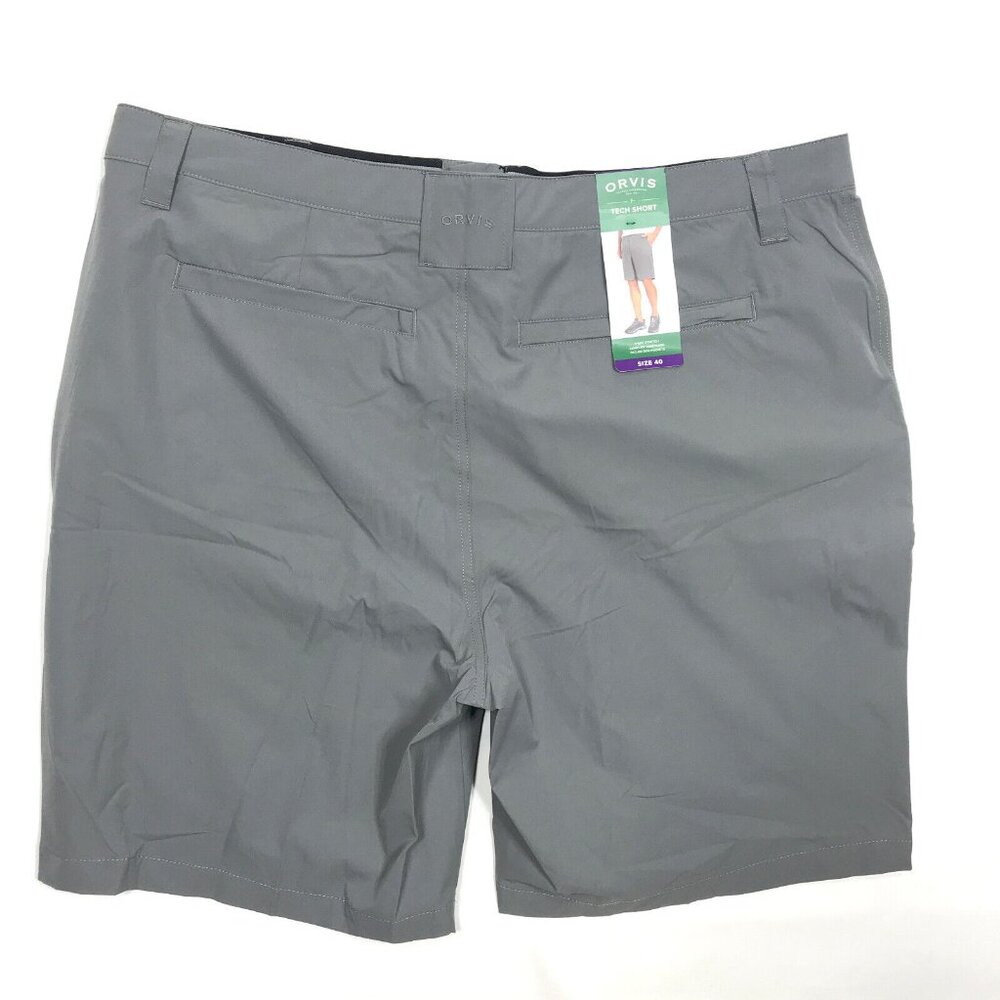 Orvis Mens Tech Shorts 40 Gray 4-Way Stretch Lightweight Hiking Golf New NWT - Picture 4 of 7